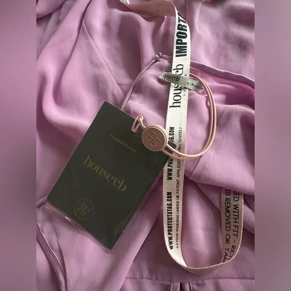 House of CB Loren Georgette Mermaid Gown NWT Large with Plus Cup - Picture 5 of 5